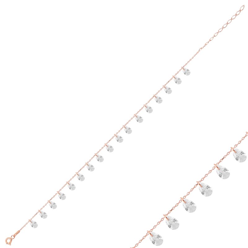 Silverlina%20Gümüş%20Sallantılı%20Damla%20Zirkon%20Taşlı%20Bileklik