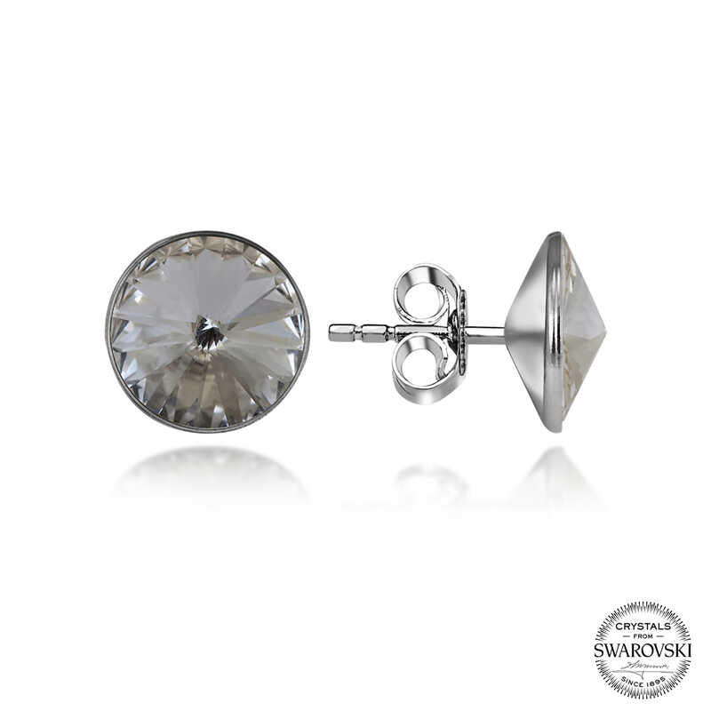 Silverlina%20Swarovski%20Crystal%20Taşlı%20Gümüş%20Çivili%20Kadın%20Küpe