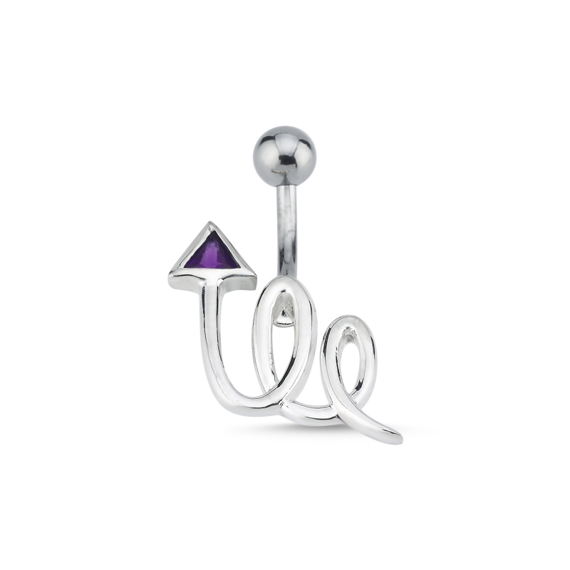 Silverlina%20Gümüş%20Zirkon%20Taşlı%20Piercing