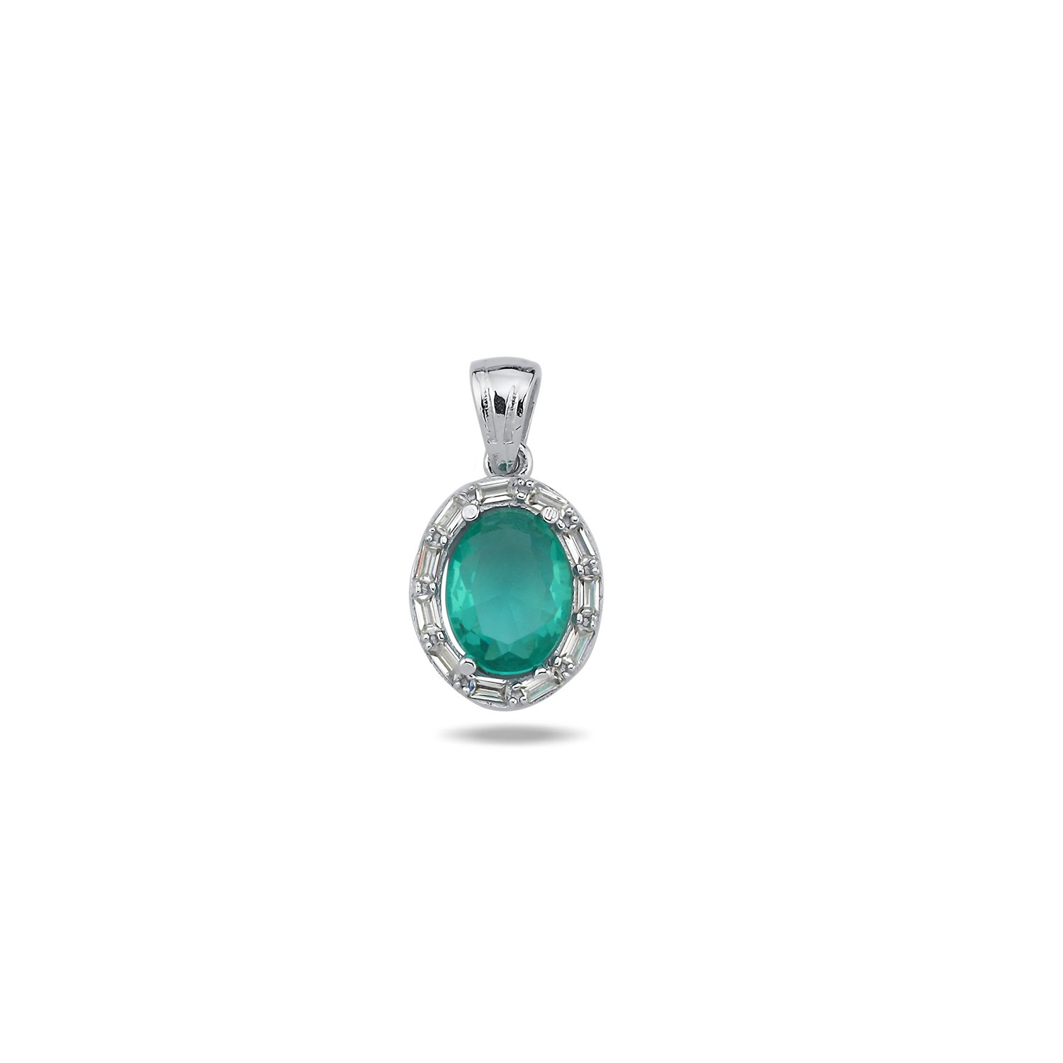 Silverlina%20Gümüş%20Paraiba%20Oval%20Kesim%20&%20Halo%20Baget%20Zirkon%20Taşlı%20Set