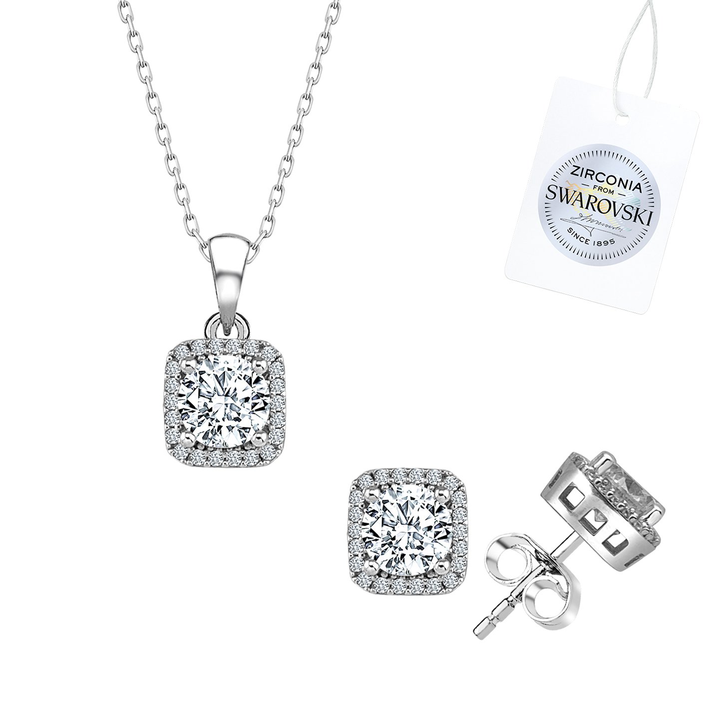 Silverlina%20Gümüş%20Swarovski%20Zirconia%20Taşlı%20Set