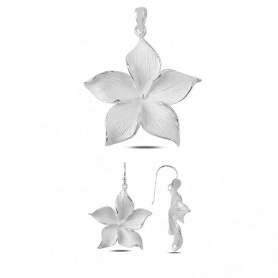 Silverlina Gümüş Yasemin Çiçeği Set